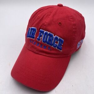 Air Force Academy Falcons Hat Red Cotton Strapback Adjustable Slouch Dad Custom